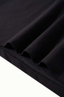 Luminous Contrast Panelled Graphic Tee - Black