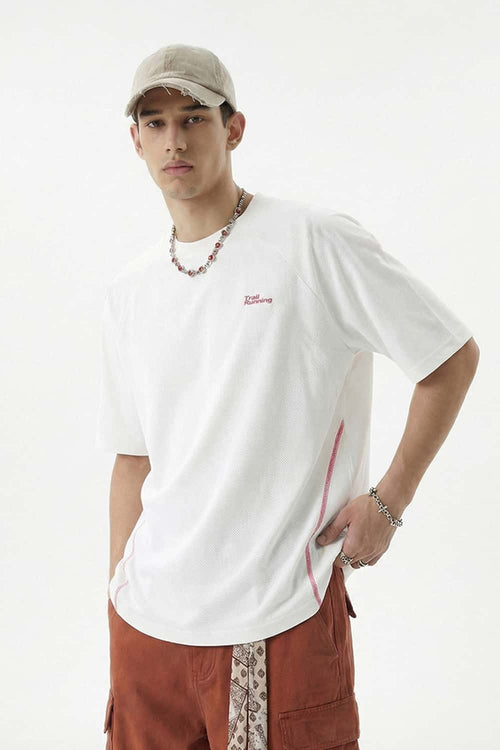 Perforated Quick-Dry Active Tee - White