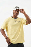 Relaxed Embroidered Graphic Tee - Lemon Yellow