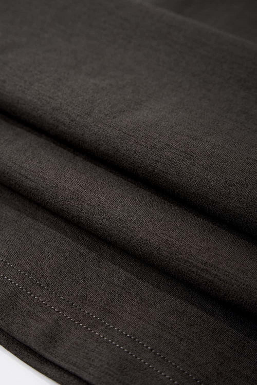 Animal Print Contrast Stitch Active Tee - Dark Gray