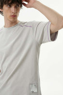 Contrast Stitch Active Performance Tee - Light Gray