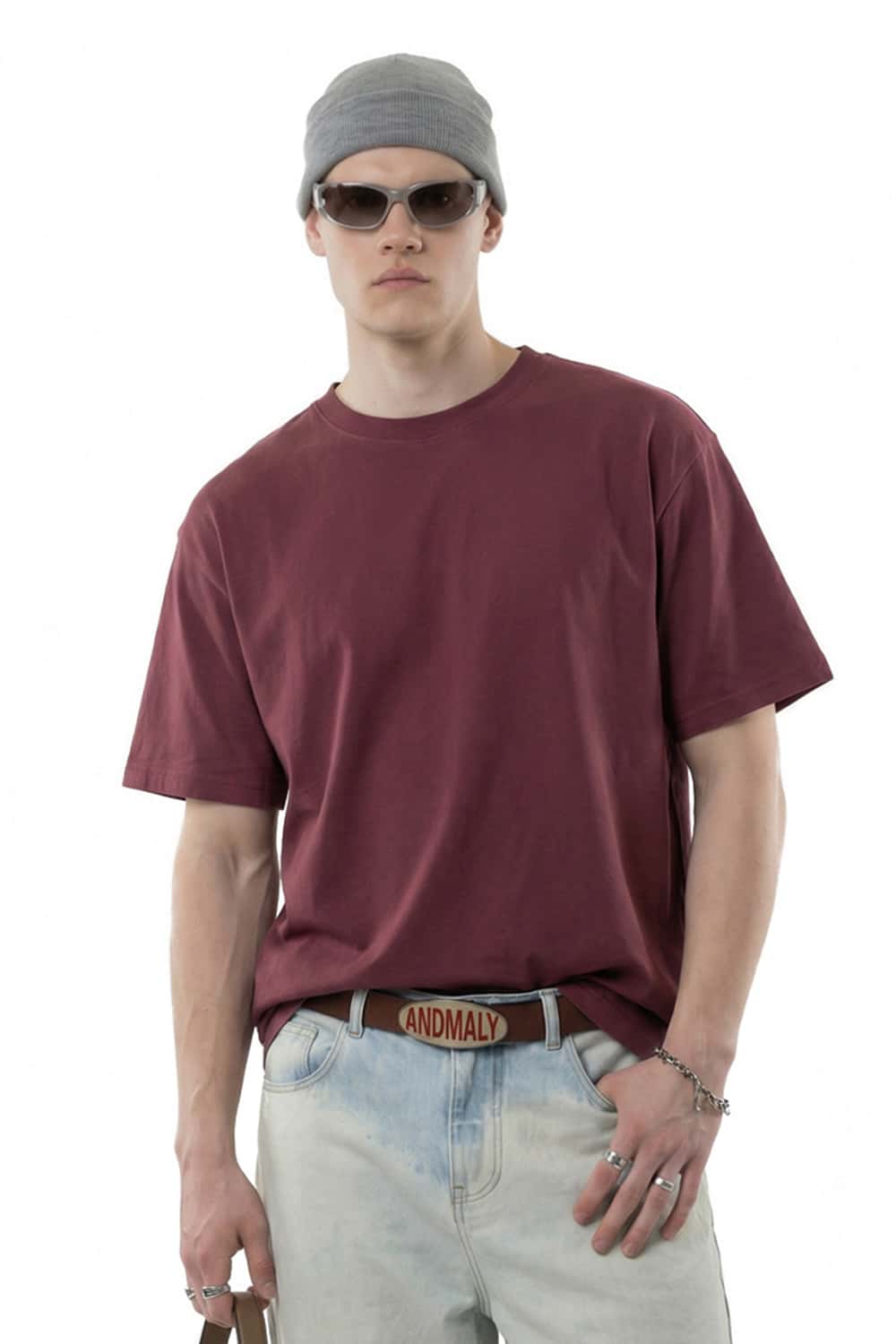 5-in-1 Cooling Tech Short-Sleeve Tee - Burgundy