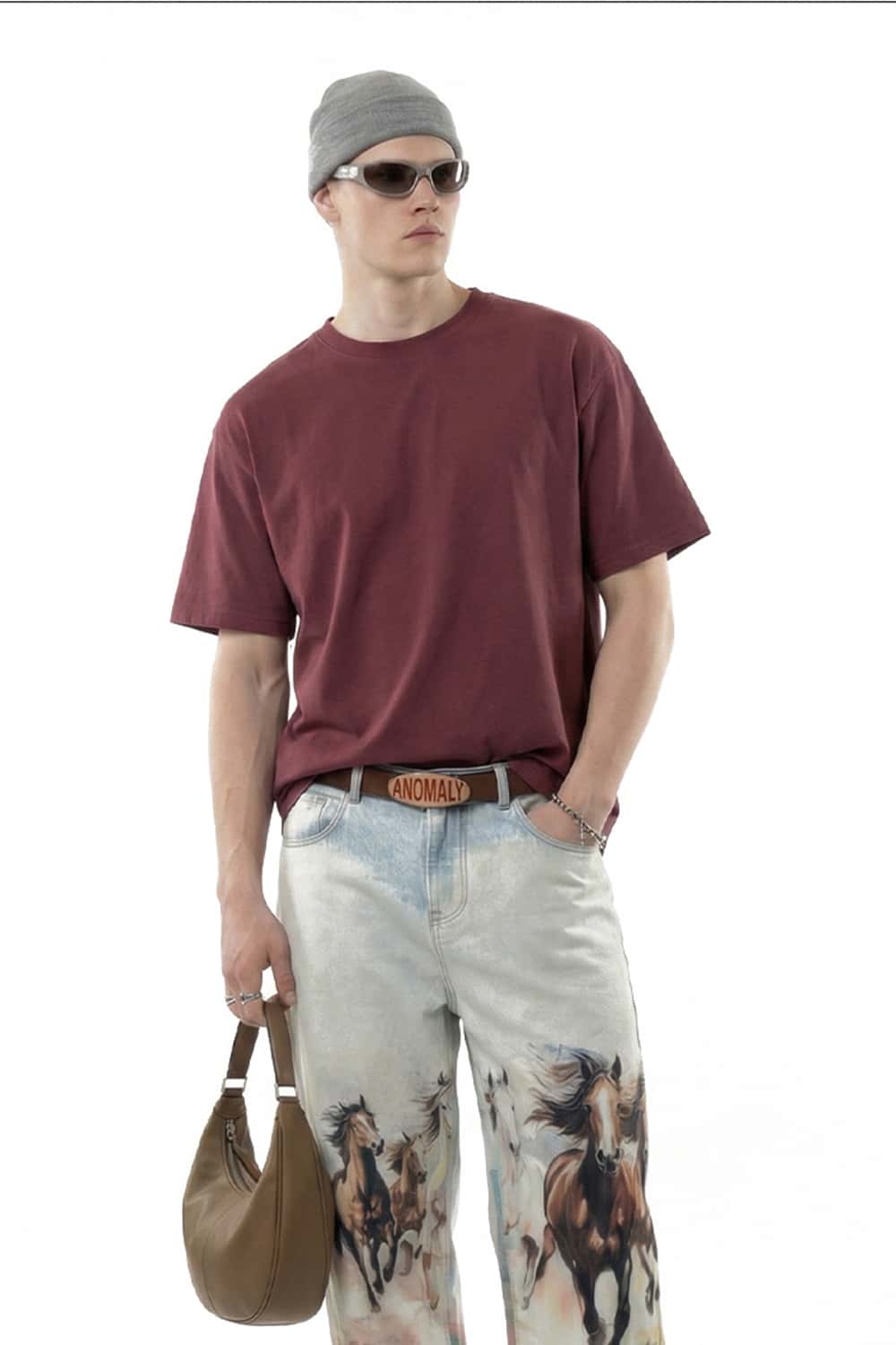 5-in-1 Cooling Tech Short-Sleeve Tee - Burgundy