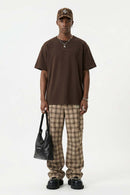 Tailored Cotton Graphic Tee - Coffee