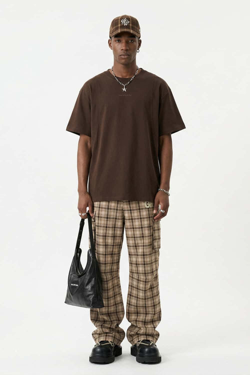 Tailored Cotton Graphic Tee - Coffee