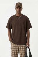 Tailored Cotton Graphic Tee - Coffee