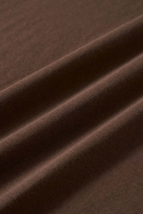 Tailored Cotton Graphic Tee - Coffee