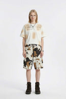 Airbrush Graphic Cotton Tee - Off White