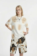 Airbrush Graphic Cotton Tee - Off White