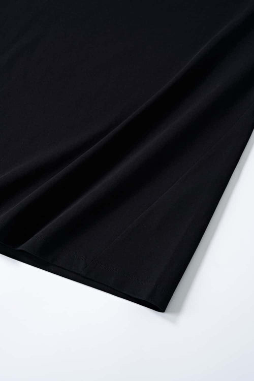 Metallic Foil 3D Cut Graphic Tee - Black