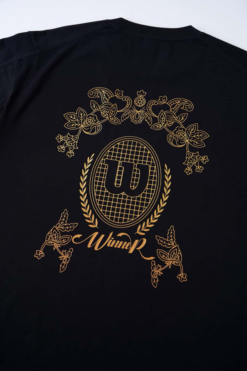 Metallic Foil 3D Cut Graphic Tee - Black