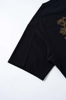 Metallic Foil 3D Cut Graphic Tee - Black