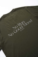 Distressed Reflective Active Graphic Tee - Olive