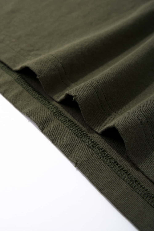 Distressed Reflective Active Graphic Tee - Olive