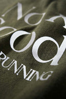 Distressed Reflective Active Graphic Tee - Olive