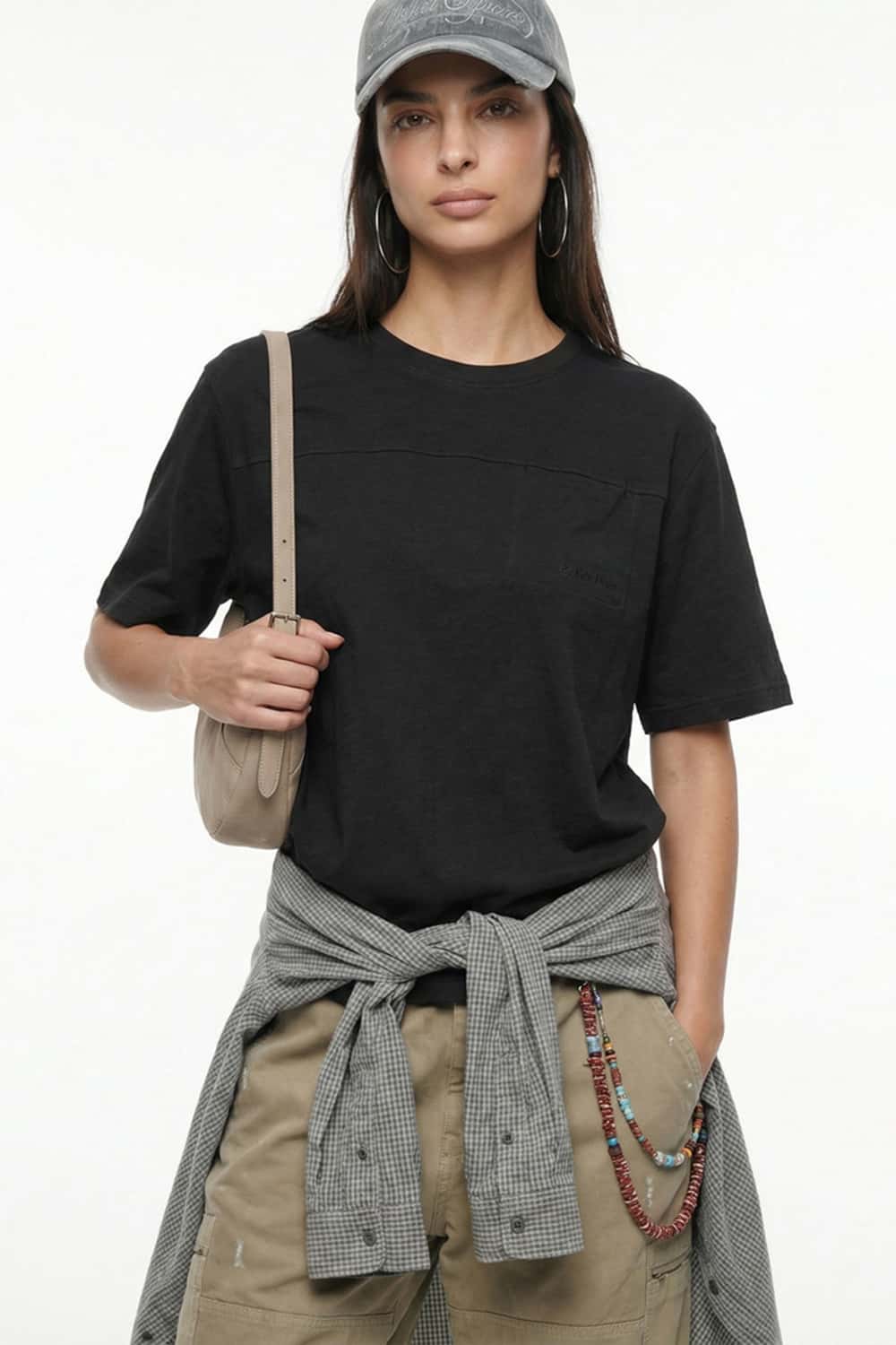 Premium Slub Cotton Pocket Tee - Active Black