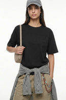 Premium Slub Cotton Pocket Tee - Active Black