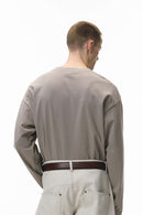 Sorona Performance Stretch Long-Sleeve Tee - Light Gray