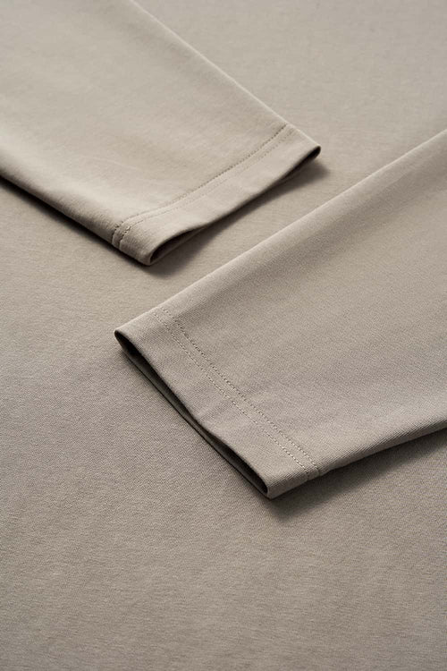 Sorona Performance Stretch Long-Sleeve Tee - Light Gray