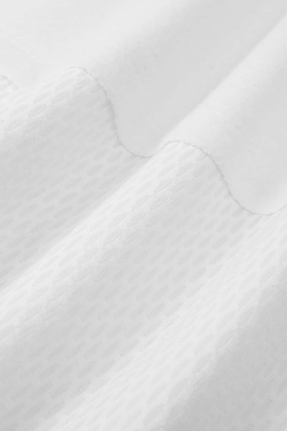 Paneled Embroidered Sport Tee - Off White