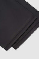 Digital Print V-Neck Jersey Tee - Black