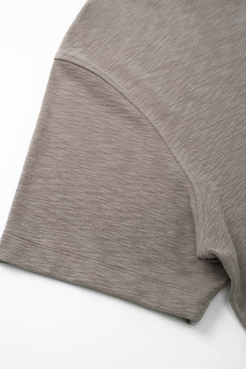 Vintage Blend Short-Sleeve Henley - Khaki