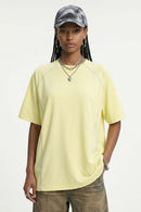 Modal Blend Contrast Raglan Sport Tee - Yellow