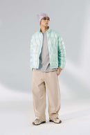 Ultra-Lightweight Stand-Collar Puffer Jacket - Blue