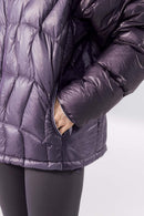 Ultra-Lightweight Stand-Collar Puffer Jacket - Deep Purple
