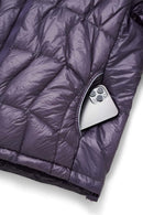 Ultra-Lightweight Stand-Collar Puffer Jacket - Deep Purple