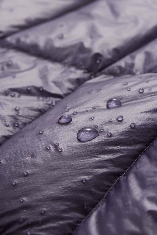 Ultra-Lightweight Stand-Collar Puffer Jacket - Deep Purple