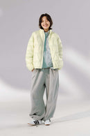 Ultra-Lightweight Stand-Collar Puffer Jacket - Mint