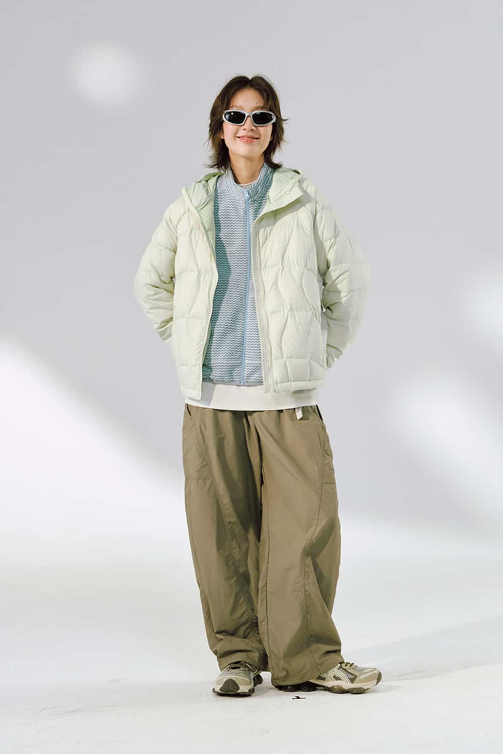 Ultra-Lightweight Windproof Hooded Puffer - Mint