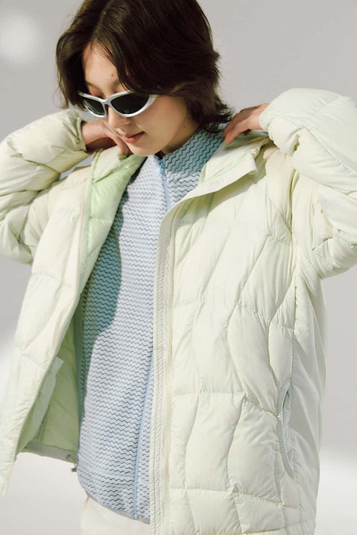 Ultra-Lightweight Windproof Hooded Puffer - Mint