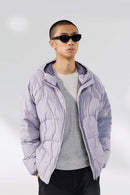 Ultra-Lightweight Windproof Hooded Puffer - Taro