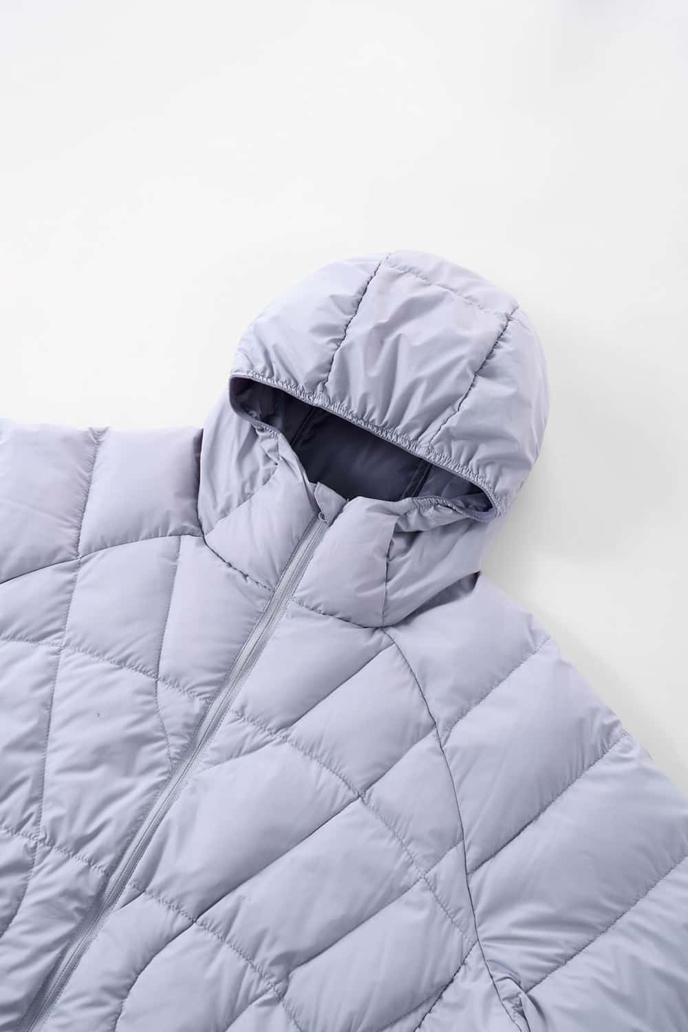 Ultra-Lightweight Windproof Hooded Puffer - Taro
