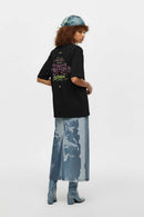 Premium Heavyweight Graphic Relaxed Tee - Black