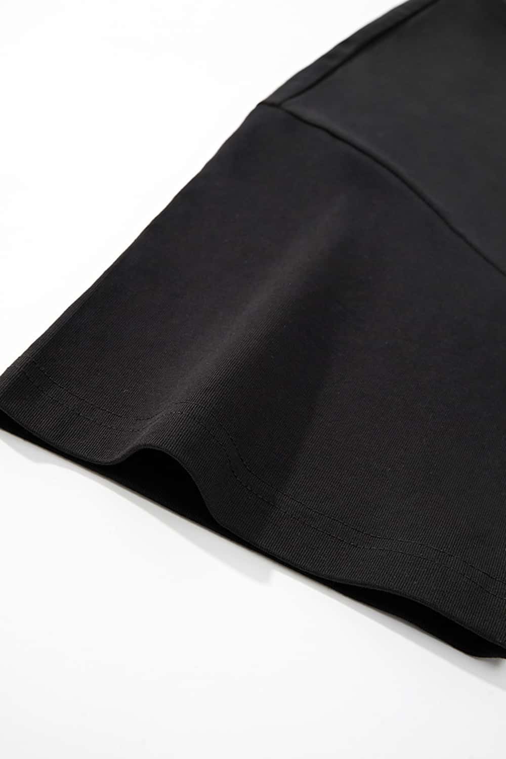 Premium Heavyweight Graphic Relaxed Tee - Black