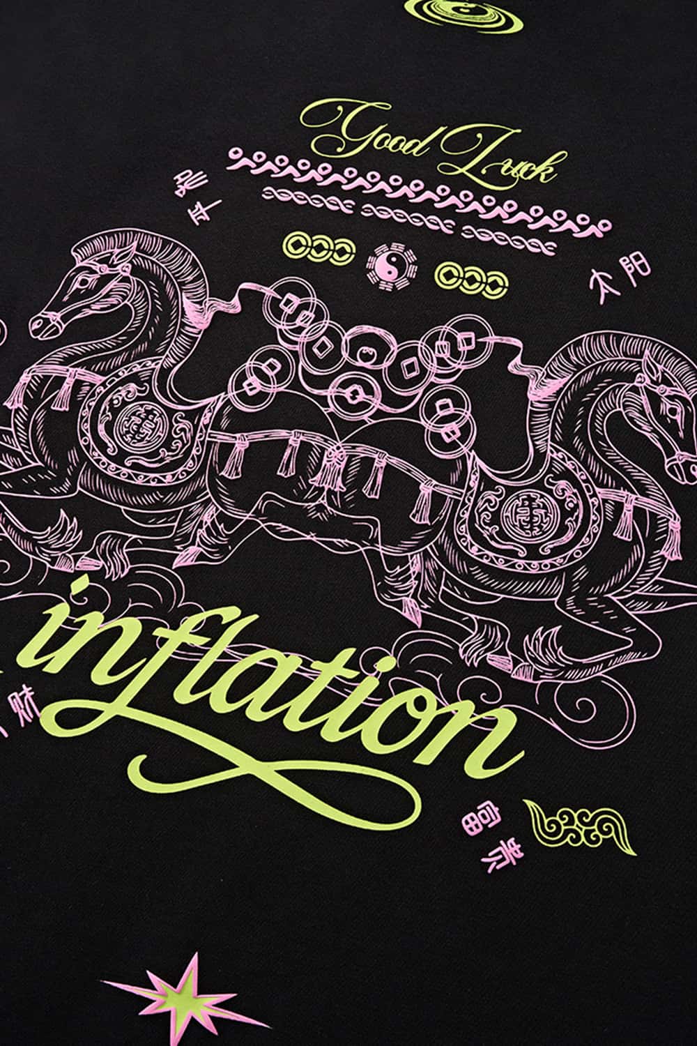 Premium Heavyweight Graphic Relaxed Tee - Black