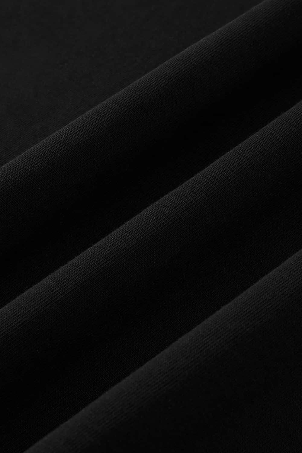 Premium Heavyweight Graphic Relaxed Tee - Black