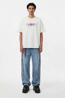 Premium Heavyweight Graphic Relaxed Tee - Cream White