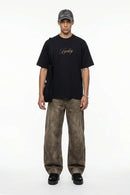 Relaxed Graphic Short Sleeve Tee - Black
