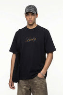 Relaxed Graphic Short Sleeve Tee - Black