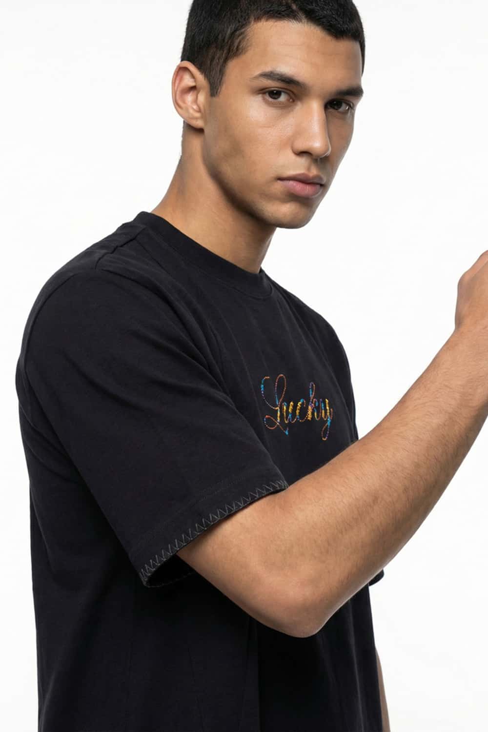 Relaxed Graphic Short Sleeve Tee - Black