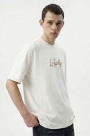 Relaxed Graphic Short Sleeve Tee - Cream White