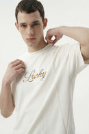 Relaxed Graphic Short Sleeve Tee - Cream White