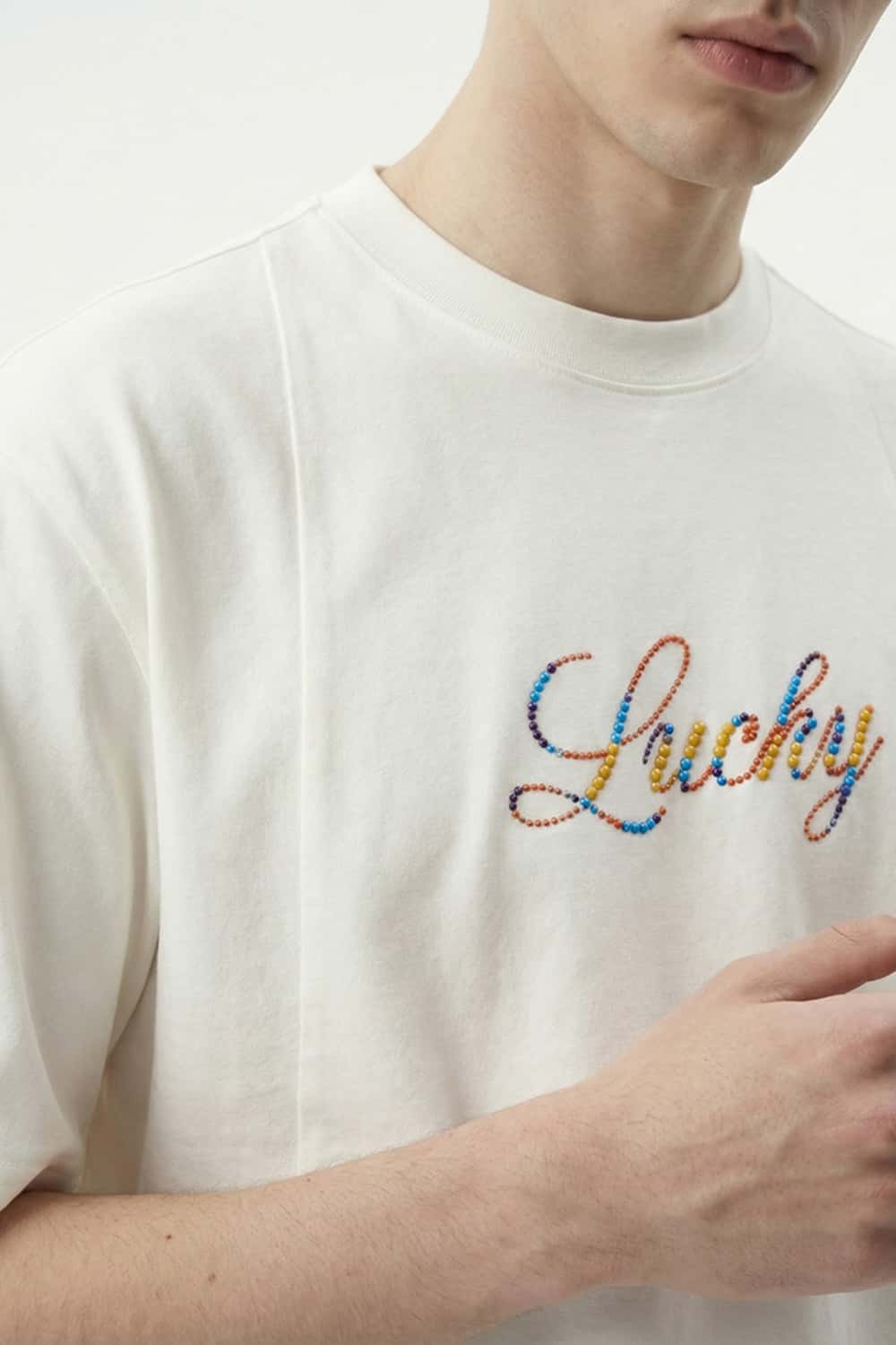 Relaxed Graphic Short Sleeve Tee - Cream White