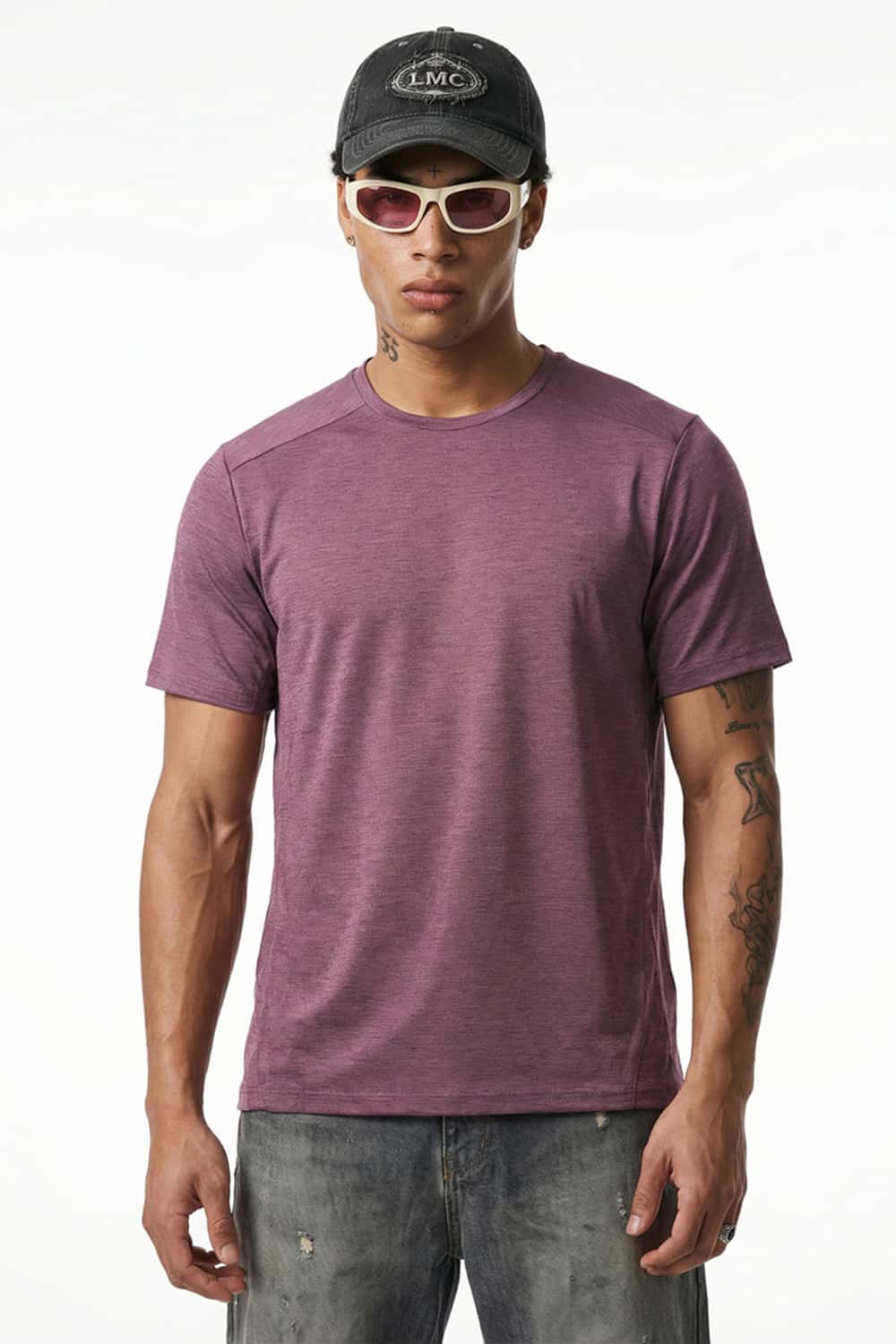 Performance Quick-Dry Active Tee - Grape Purple
