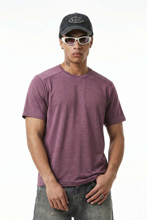 Performance Quick-Dry Active Tee - Grape Purple