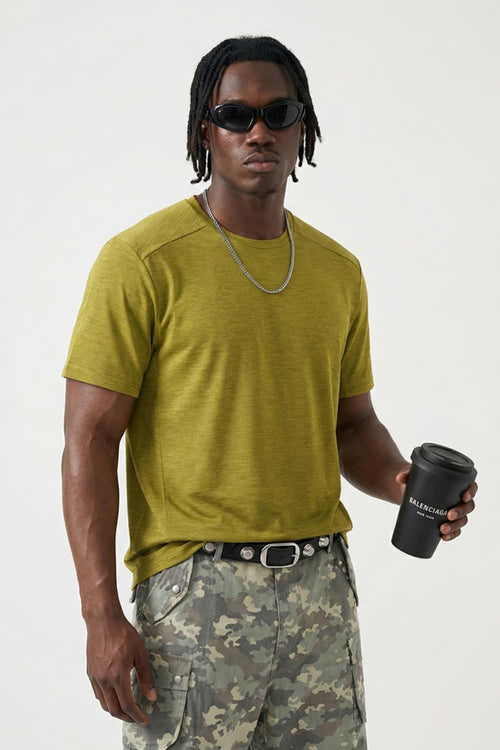Performance Quick-Dry Active Tee - Moss Green
